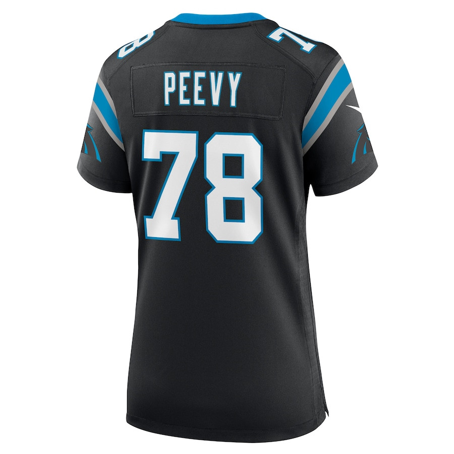 Jayden Peevy #78 Carolina Panthers Game Jersey - Women's | Black - Image 3