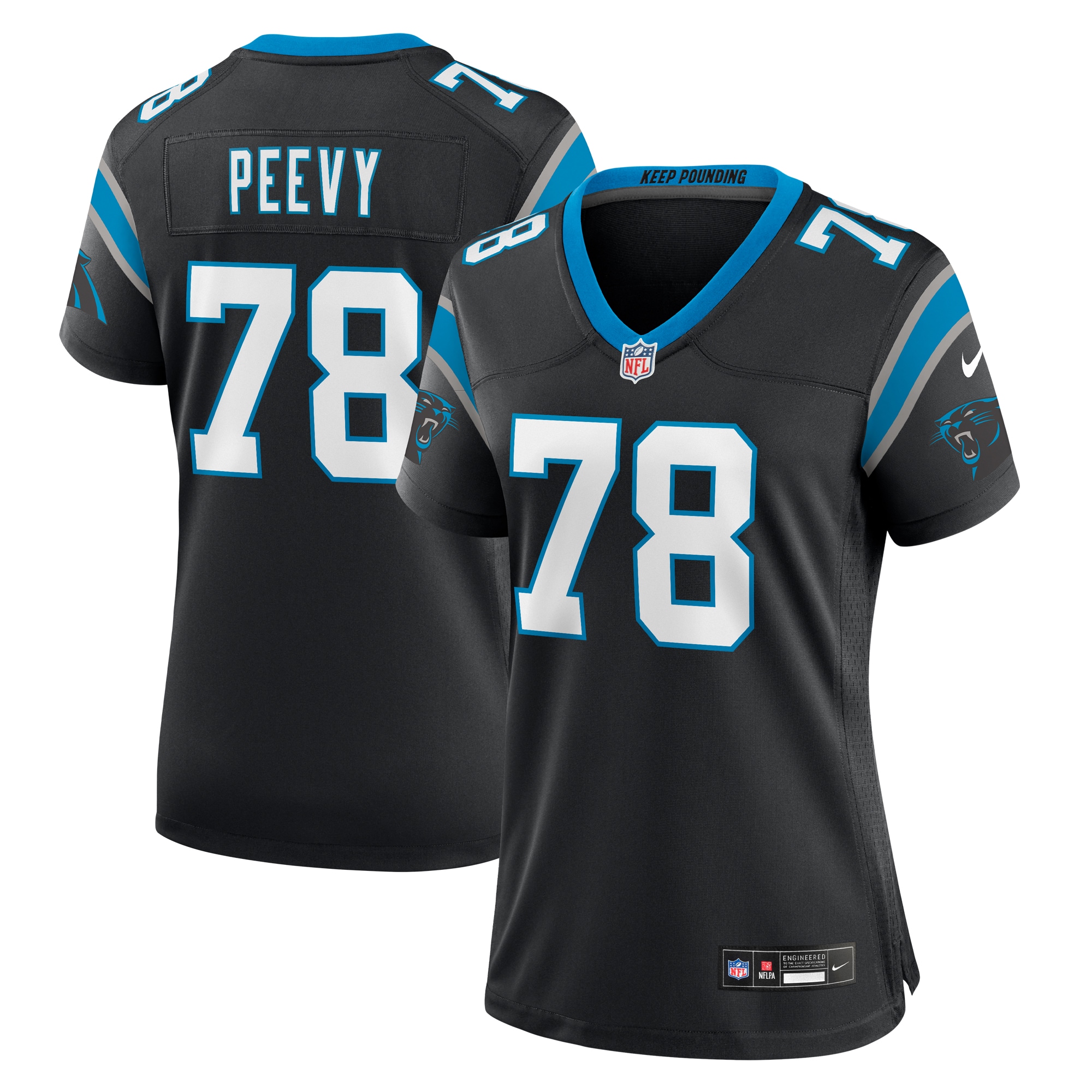 Jayden Peevy Carolina Panthers Game Jersey - Women's