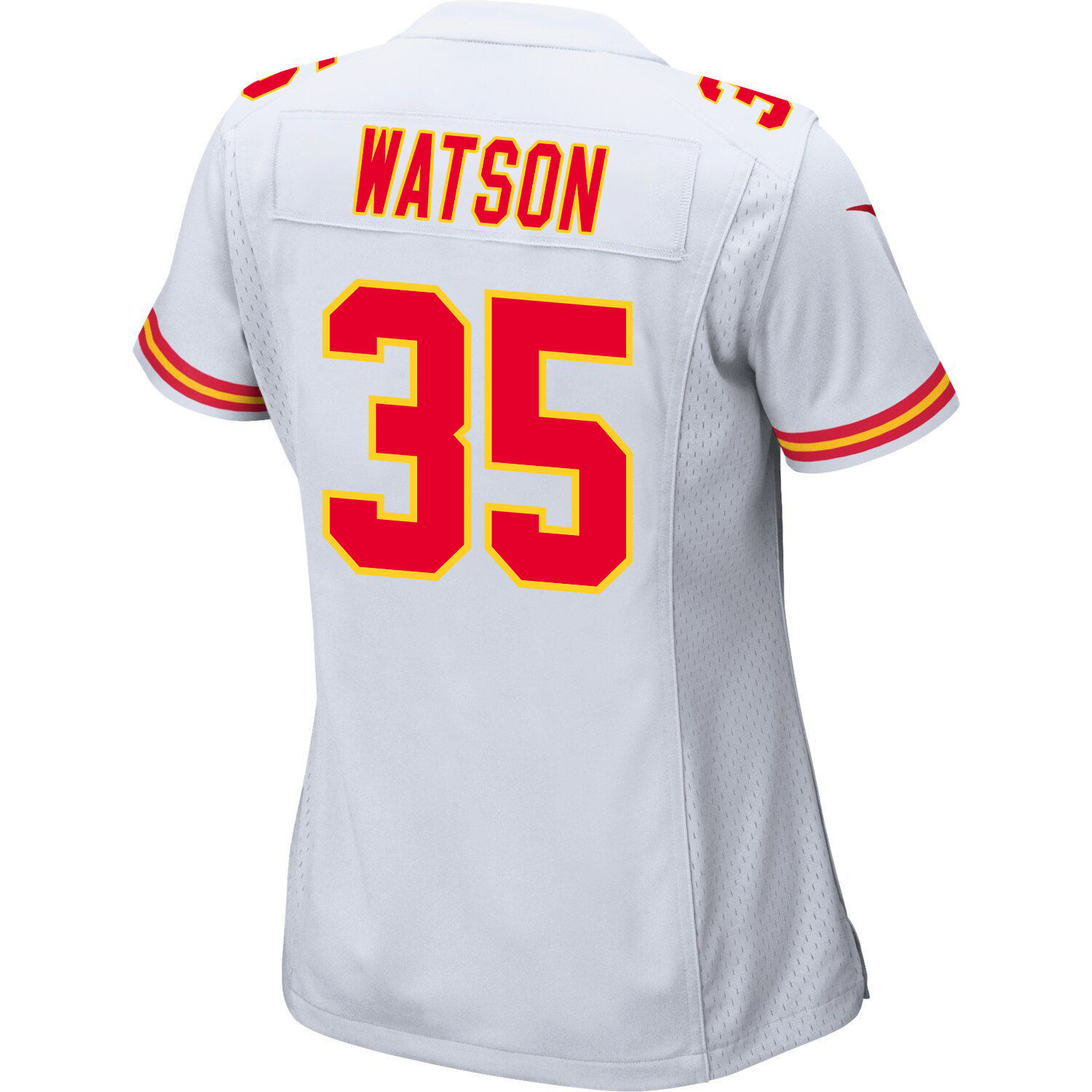 Jaylen Watson #35 Kansas City Chiefs Super Bowl LVIII Patch Game Jersey - Women's | White - Image 3