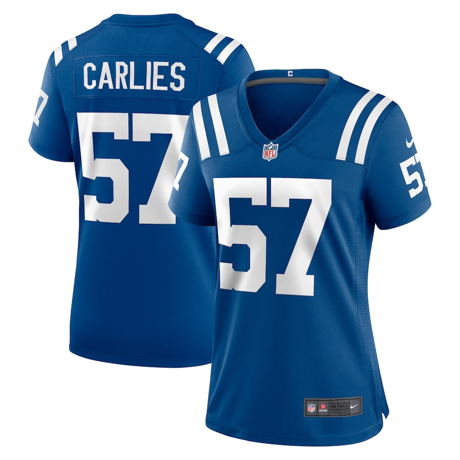 Jaylon Carlies #57 Indianapolis Colts Game Jersey - Women's | Royal
