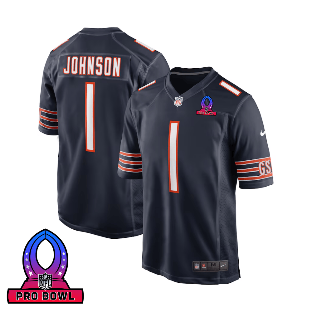 Jaylon Johnson #1 Chicago Bears Game Jersey - Men's | Navy