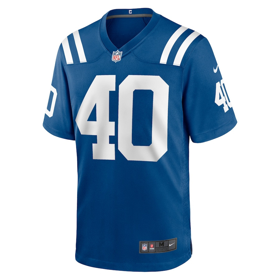 Alternative view of Jaylon Jones #40 Indianapolis Colts Game Jersey - Men's | Royal