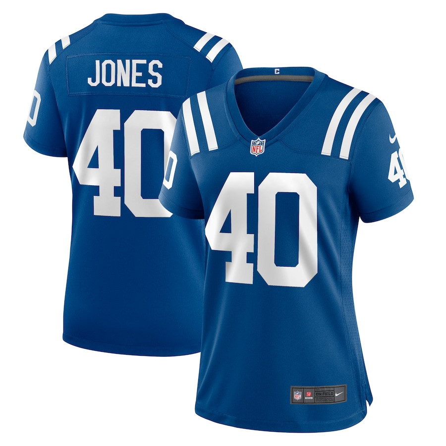 Jaylon Jones #40 Indianapolis Colts Game Jersey - Women's | Royal