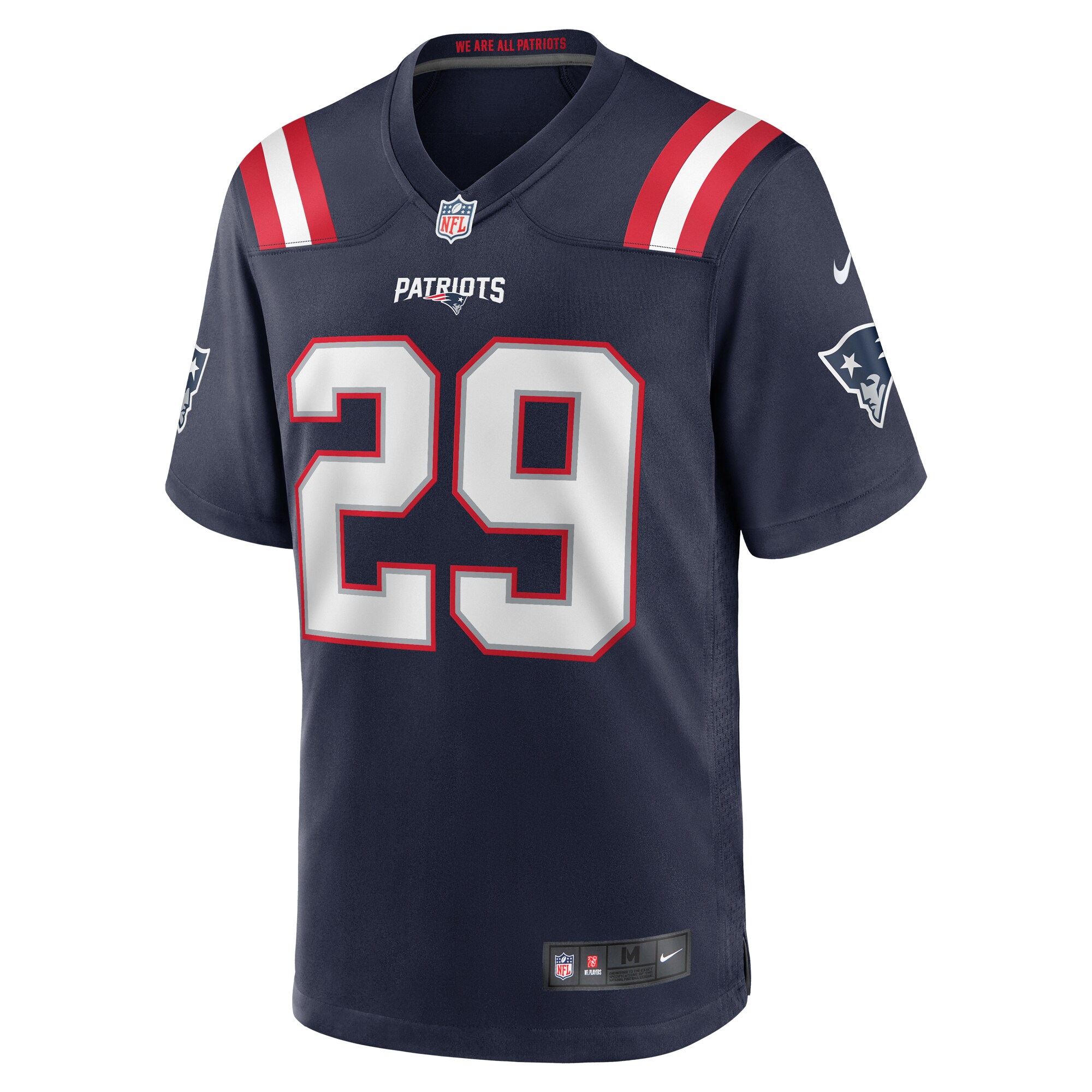 Alternative view of JC Jackson New England Patriots Game Jersey - Men's