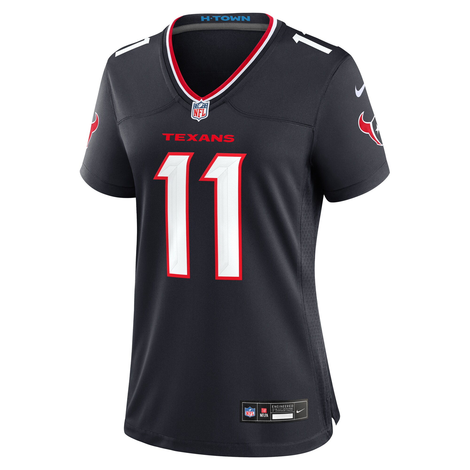 Alternative view of Jeff Okudah Houston Texans Game Jersey - Women's