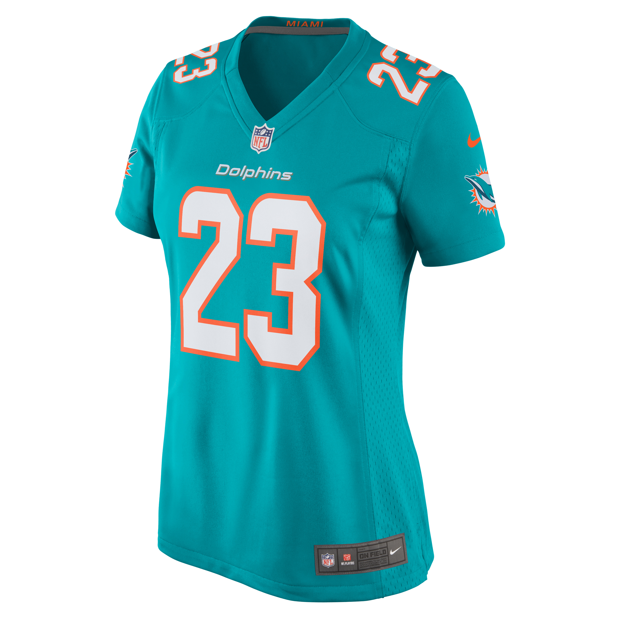 Alternative view of Jeff Wilson Jr. Miami Dolphins Game Jersey - Women's