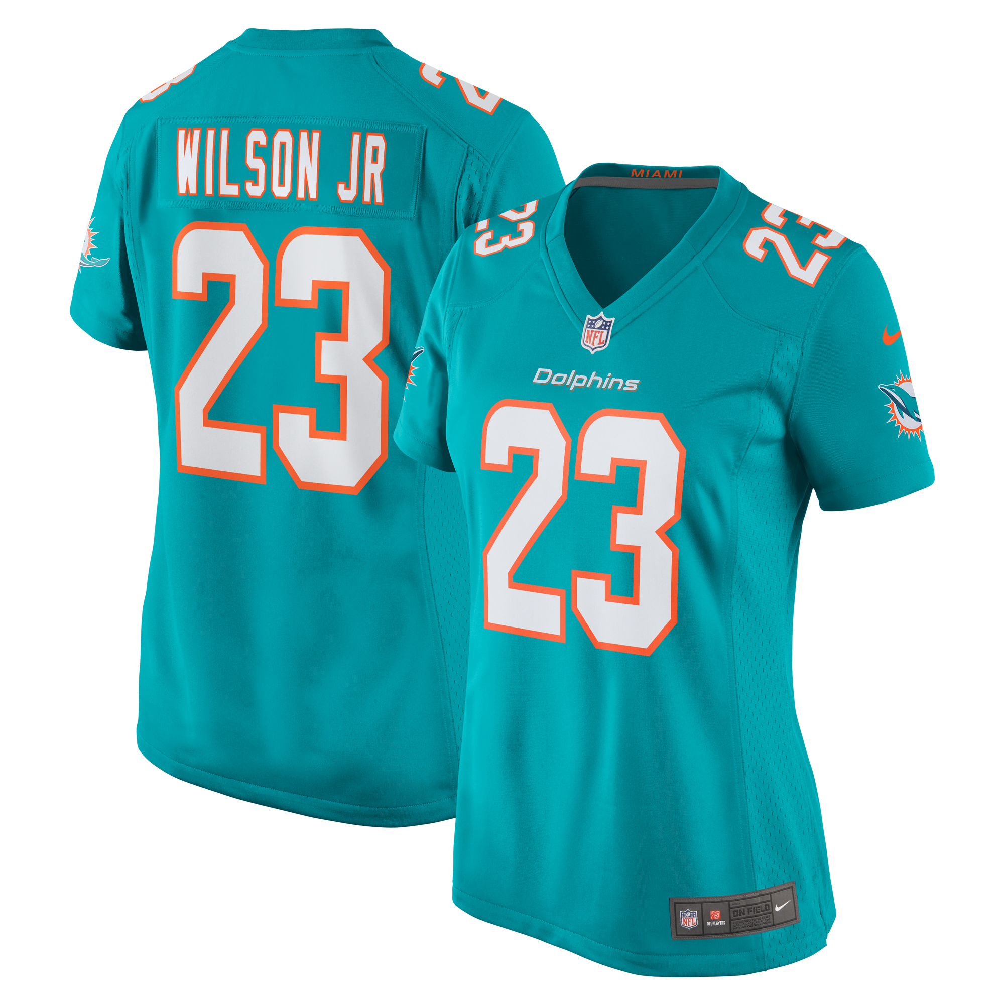 Jeff Wilson Jr. Miami Dolphins Game Jersey - Women's