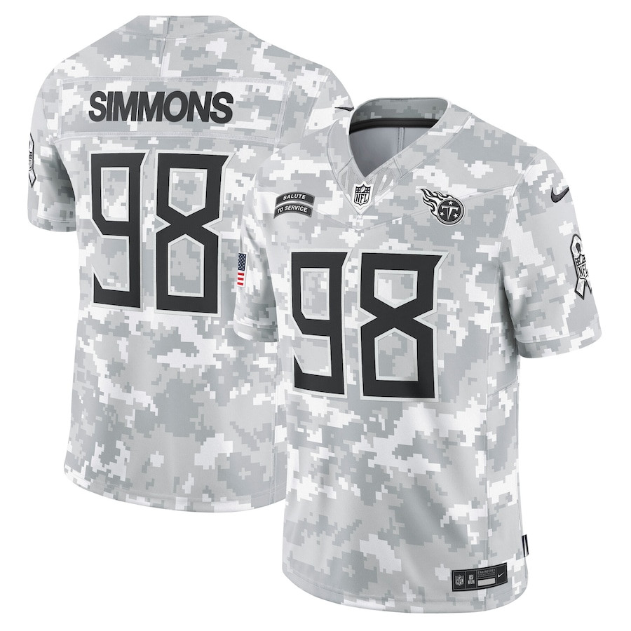 Jeffery Simmons #98 Tennessee Titans Salute To Service Limited Jersey - Men's | Arctic Camo
