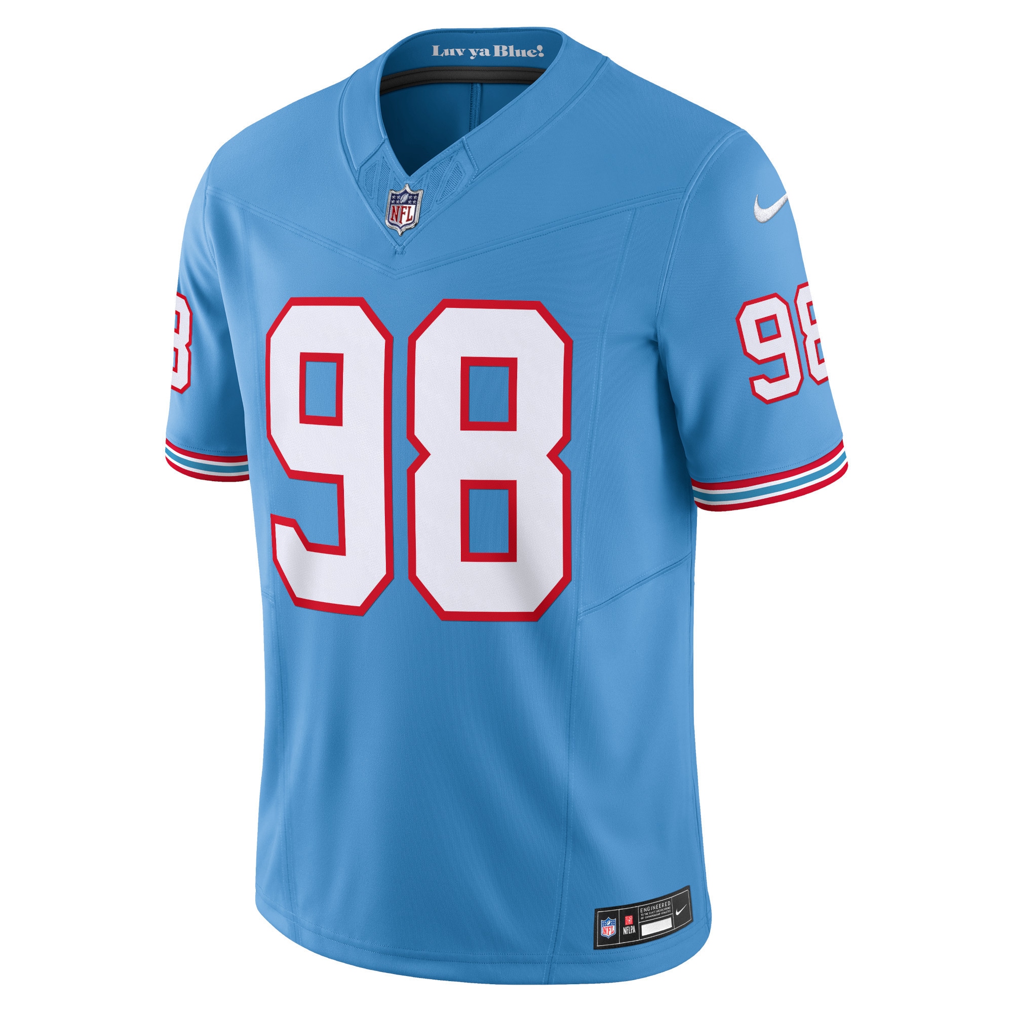 Alternative view of Jeffery Simmons Light Tennessee Titans Vapor F.U.S.E. Limited Jersey - Men's