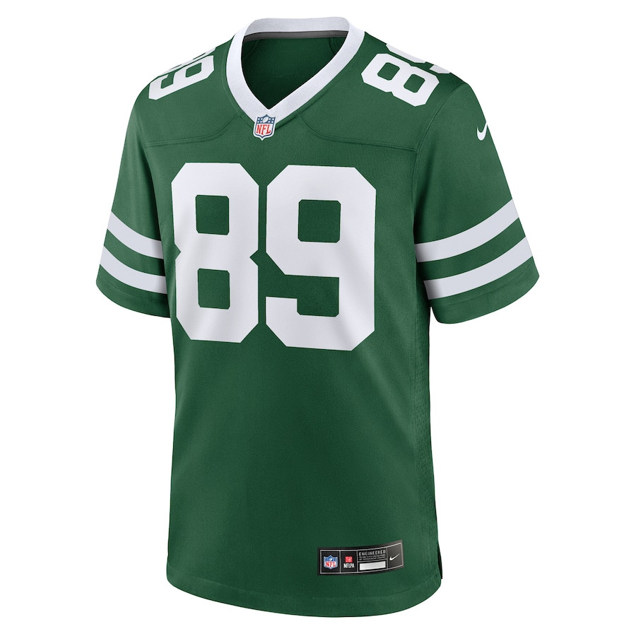 Alternative view of Jeremy Ruckert #89 New York Jets Game Jersey - Men's | Legacy Green