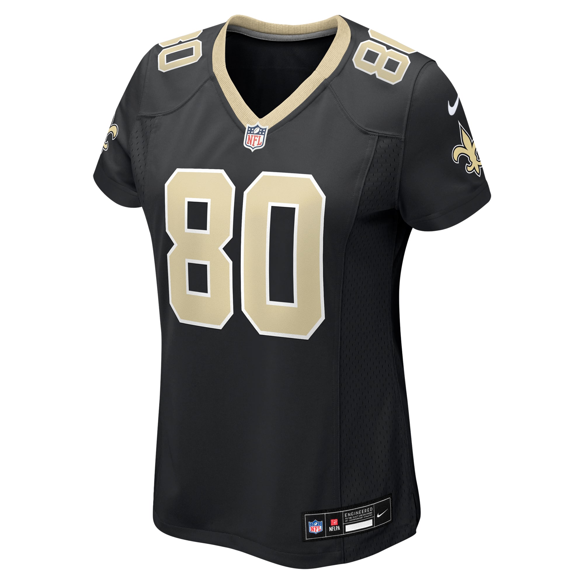 Alternative view of Jermaine Jackson New Orleans Saints Game Jersey - Women's