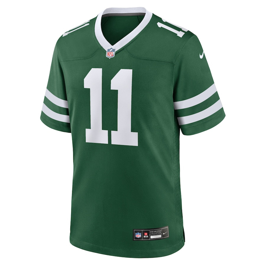 Alternative view of Jermaine Johnson II #11 New York Jets Game Jersey - Men's | Legacy Green