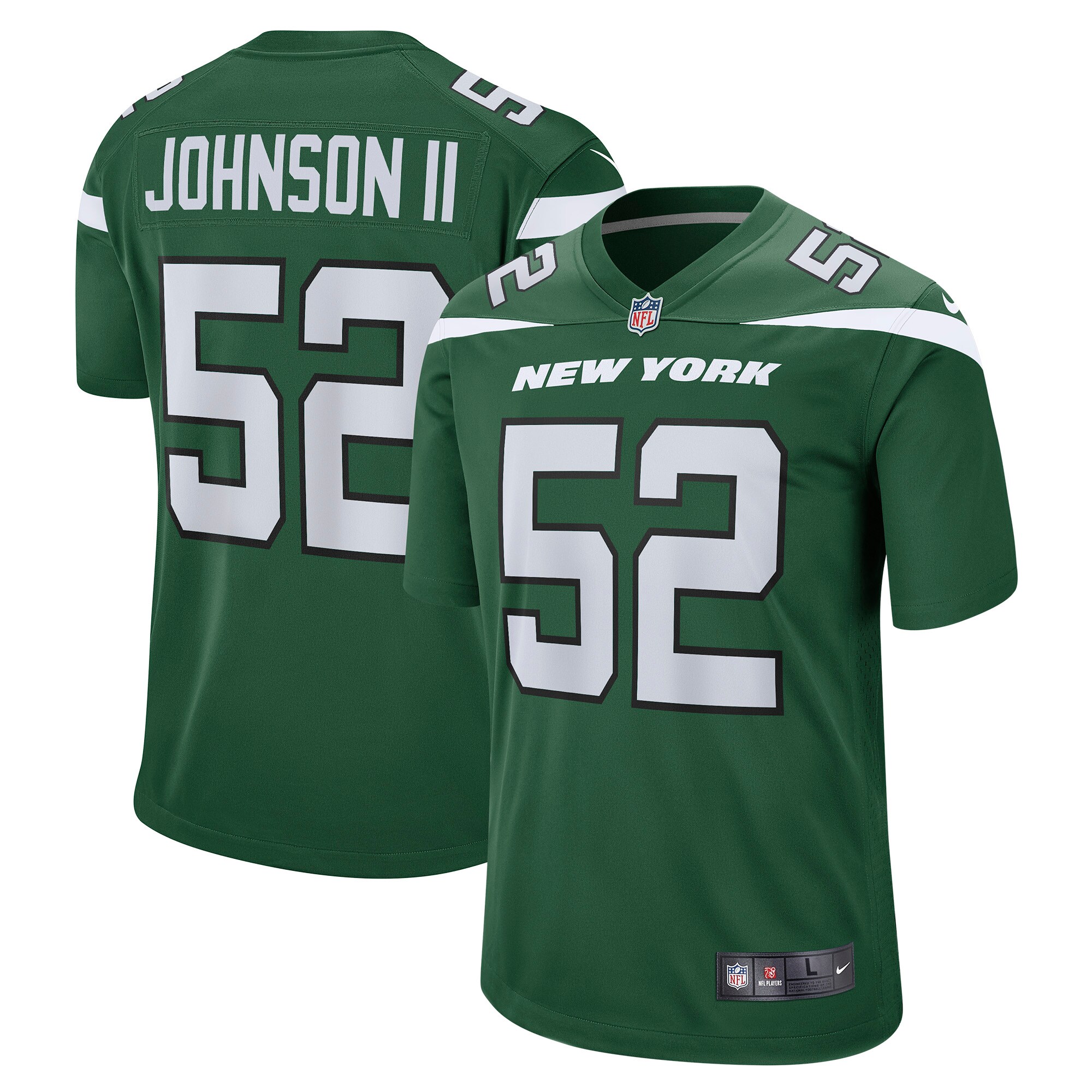 Jermaine Johnson II New York Jets Game Jersey - Men's