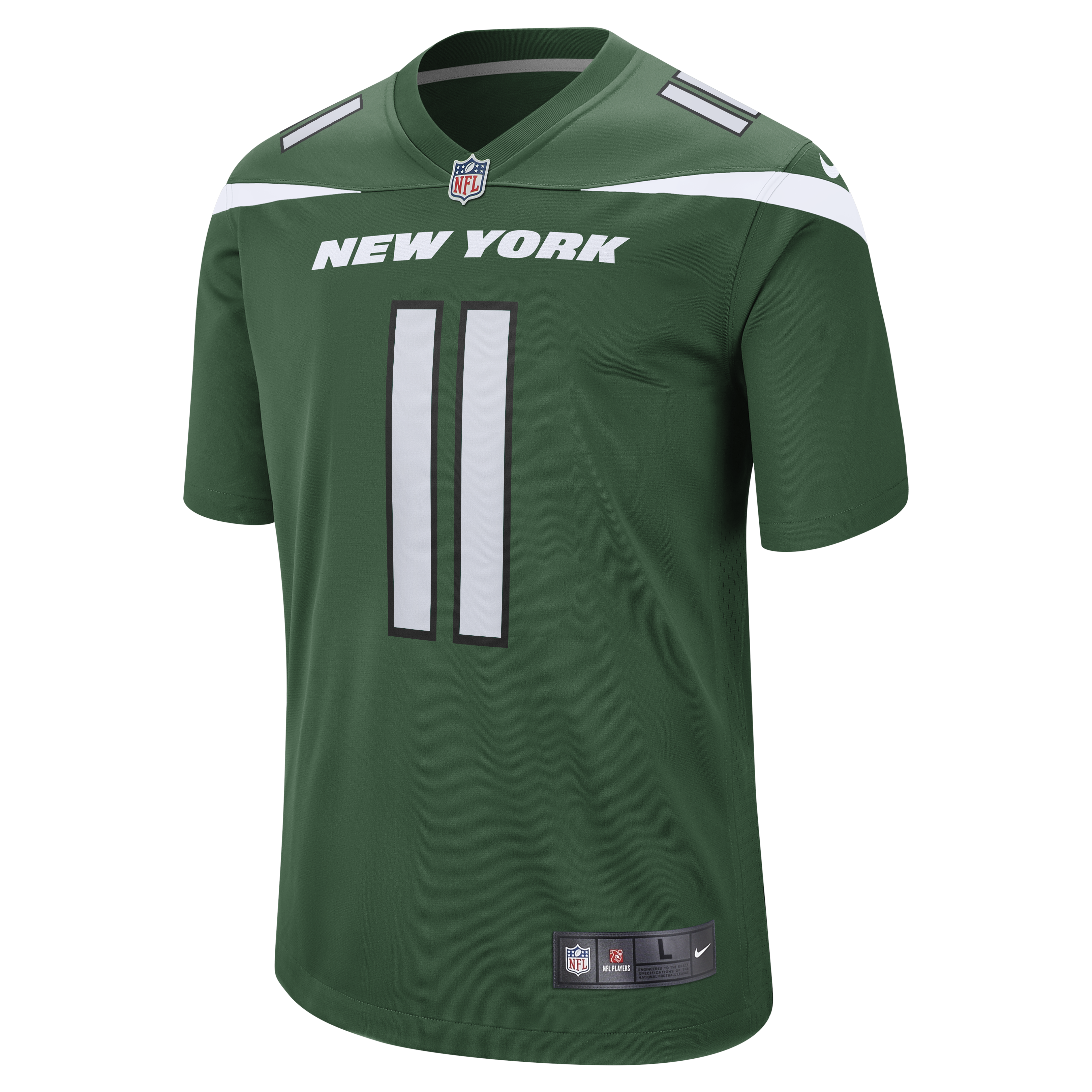 Alternative view of Jermaine Johnson II New York Jets Game Jersey - Men's