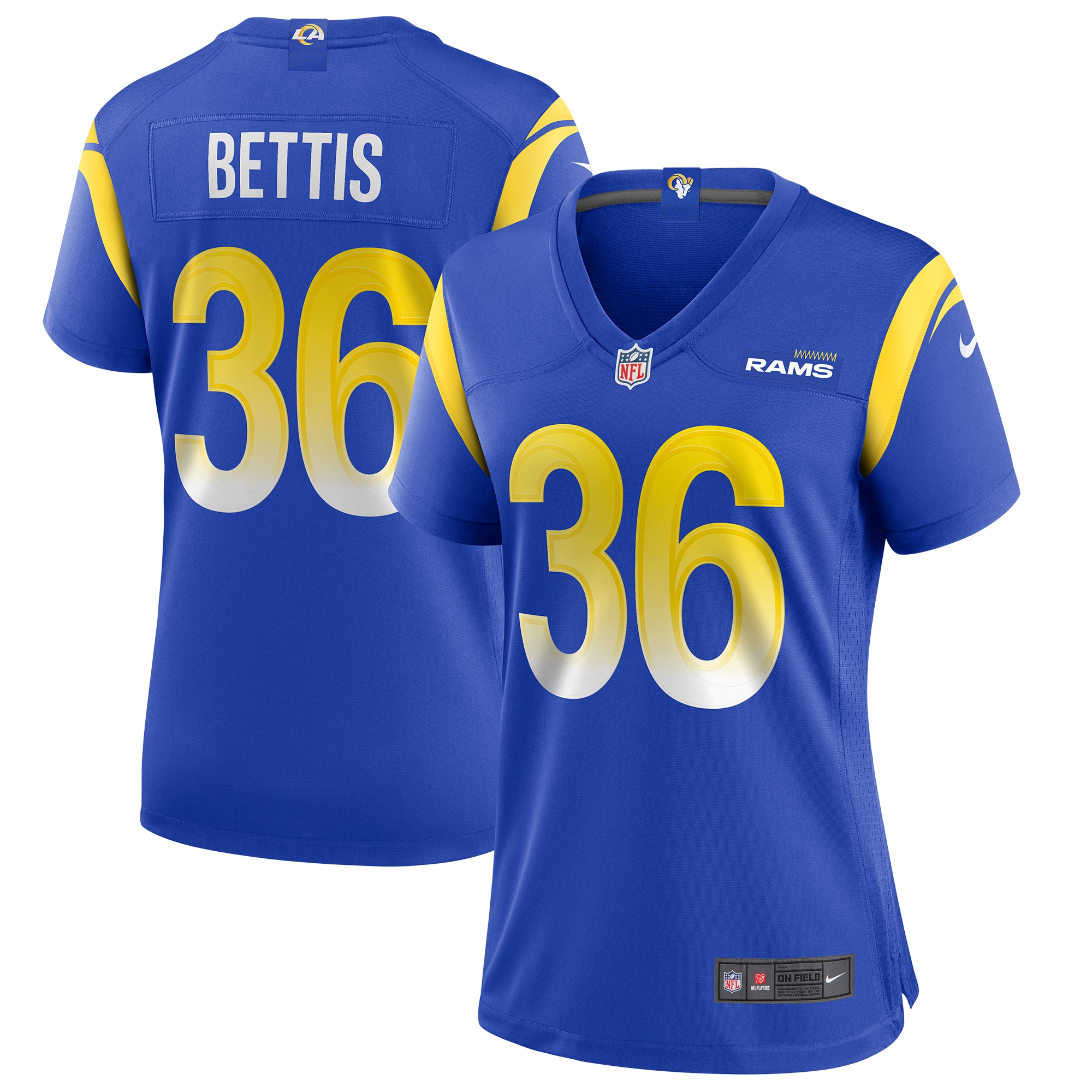 Jerome Bettis Los Angeles Rams Retired Player Game Jersey - Women's