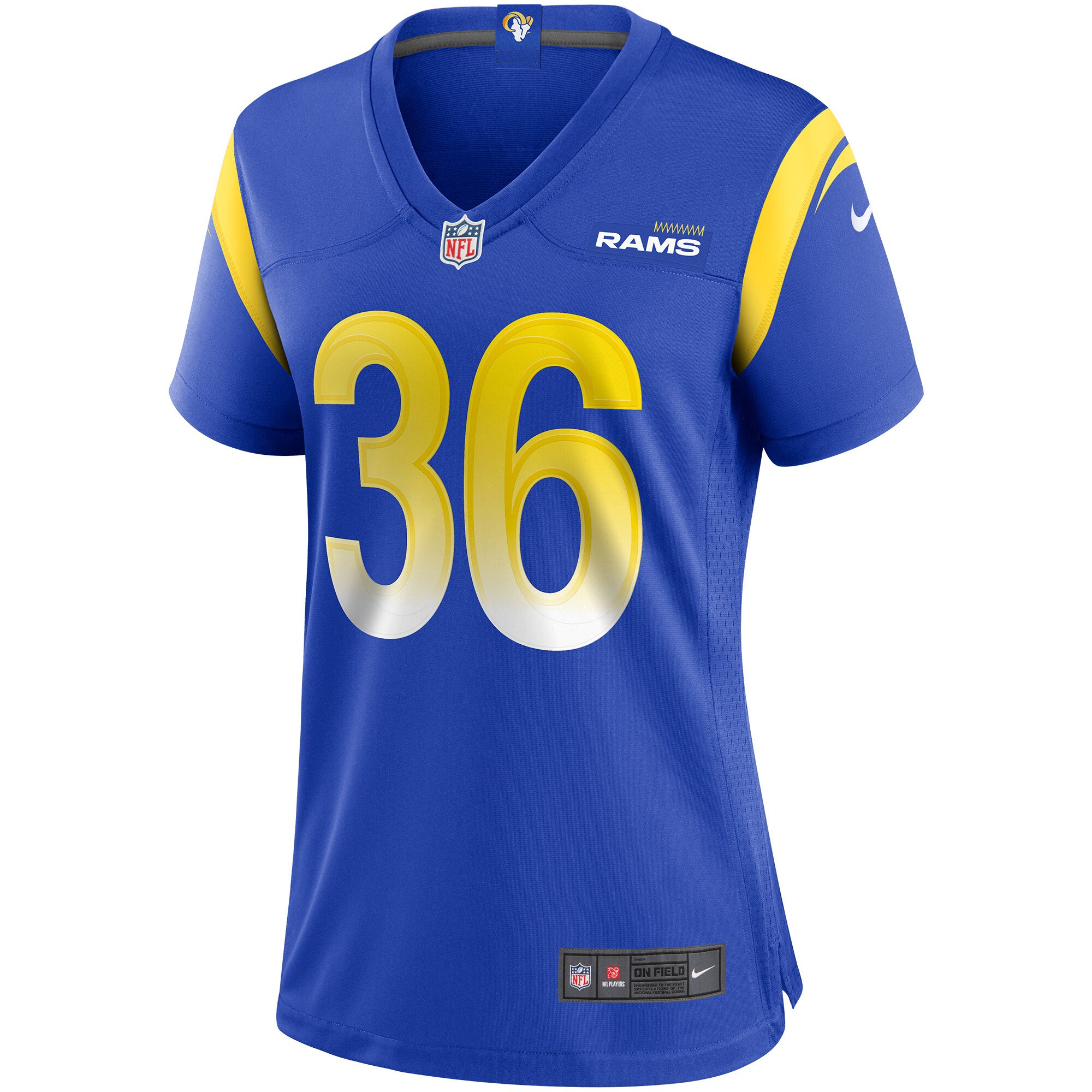 Alternative view of Jerome Bettis Los Angeles Rams Retired Player Game Jersey - Women's