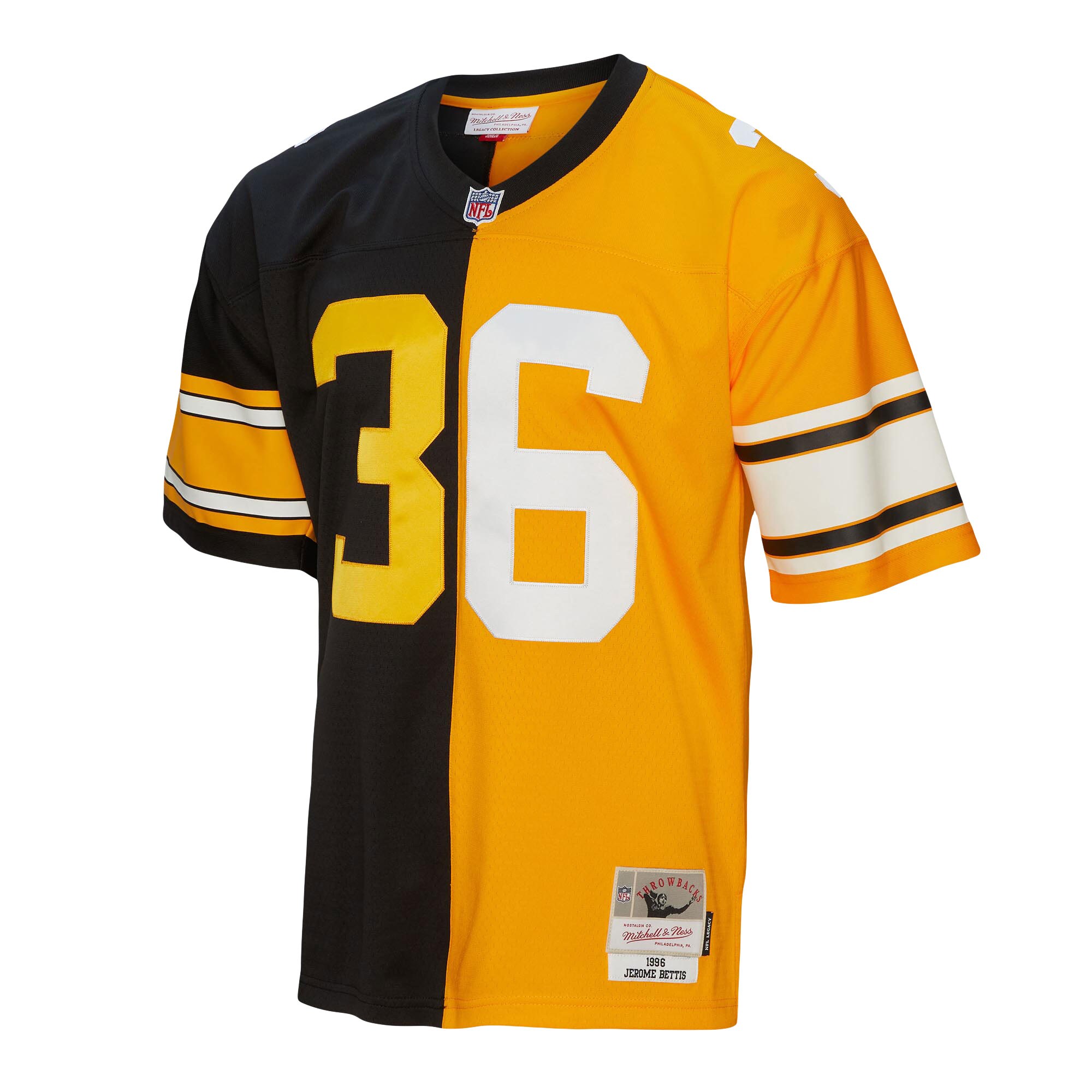 Alternative view of Jerome Bettis Mitchell & Ness Pittsburgh Steelers Game Jersey - Men's