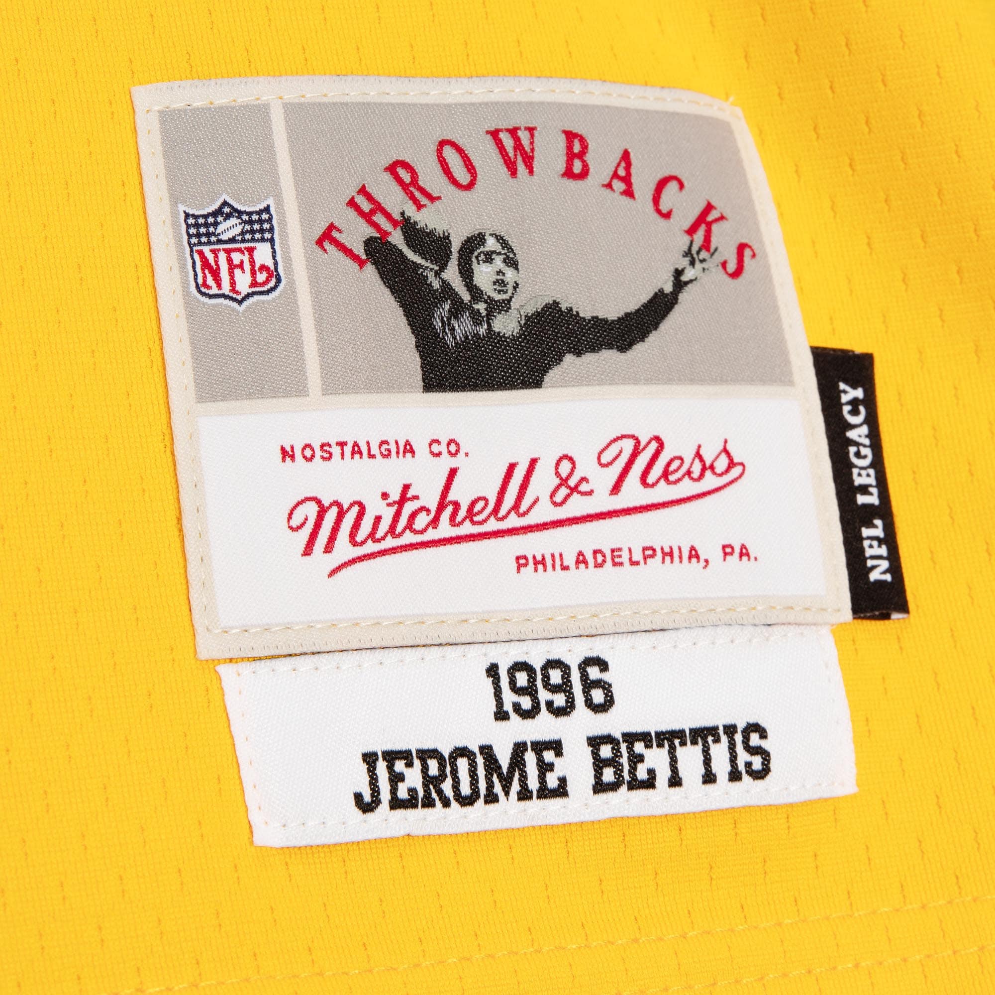 Jerome Bettis Mitchell & Ness Pittsburgh Steelers Retired Player Game Jersey - Men's - Image 4
