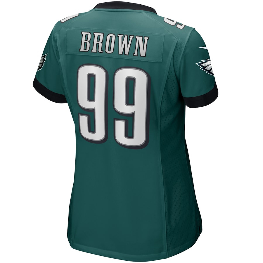 Jerome Brown #99 Philadelphia Eagles Game Jersey - Women's | Midnight Green - Image 3