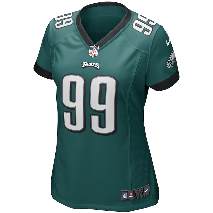 Alternative view of Jerome Brown #99 Philadelphia Eagles Game Jersey - Women's | Midnight Green