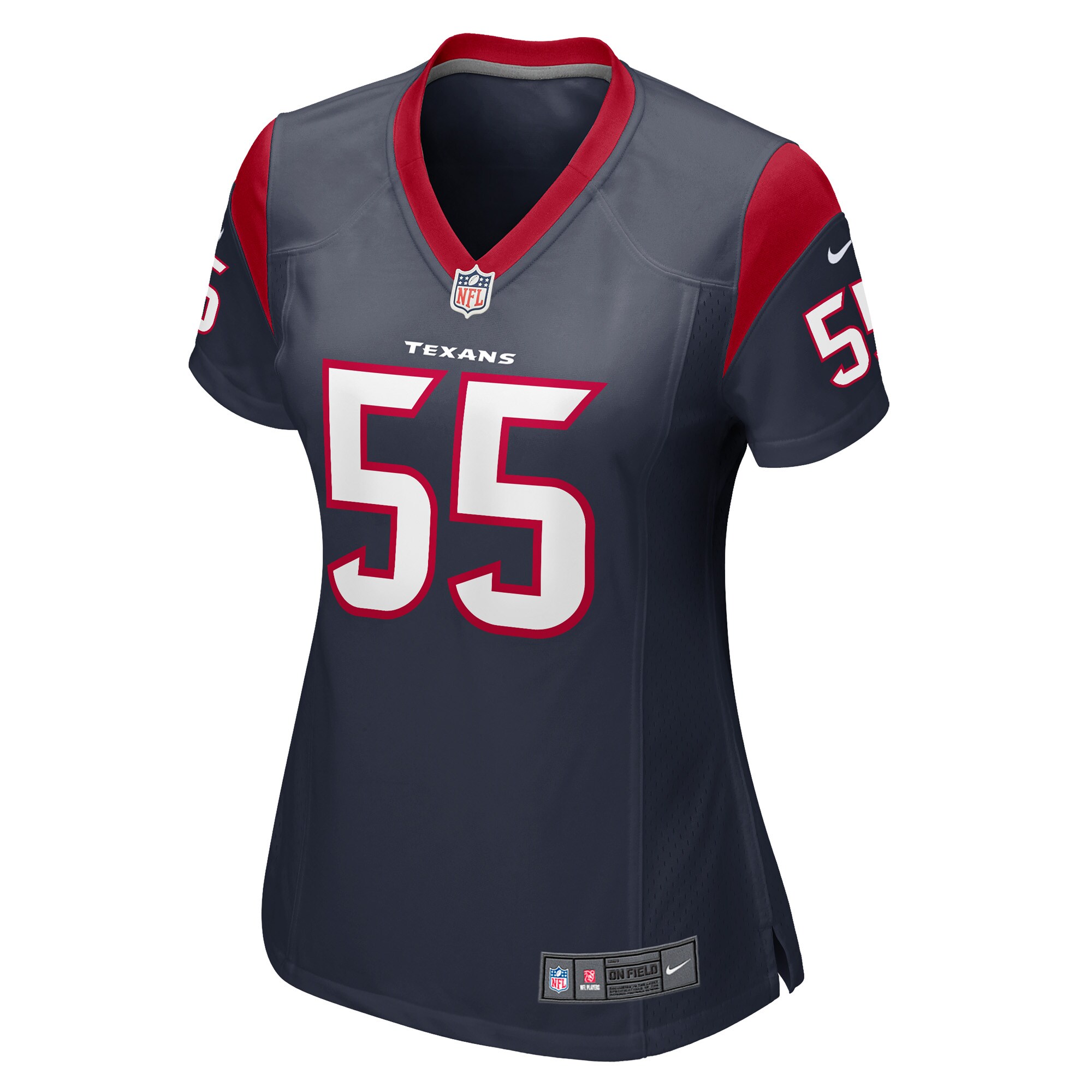 Alternative view of Jerry Hughes Houston Texans Game Jersey - Women's