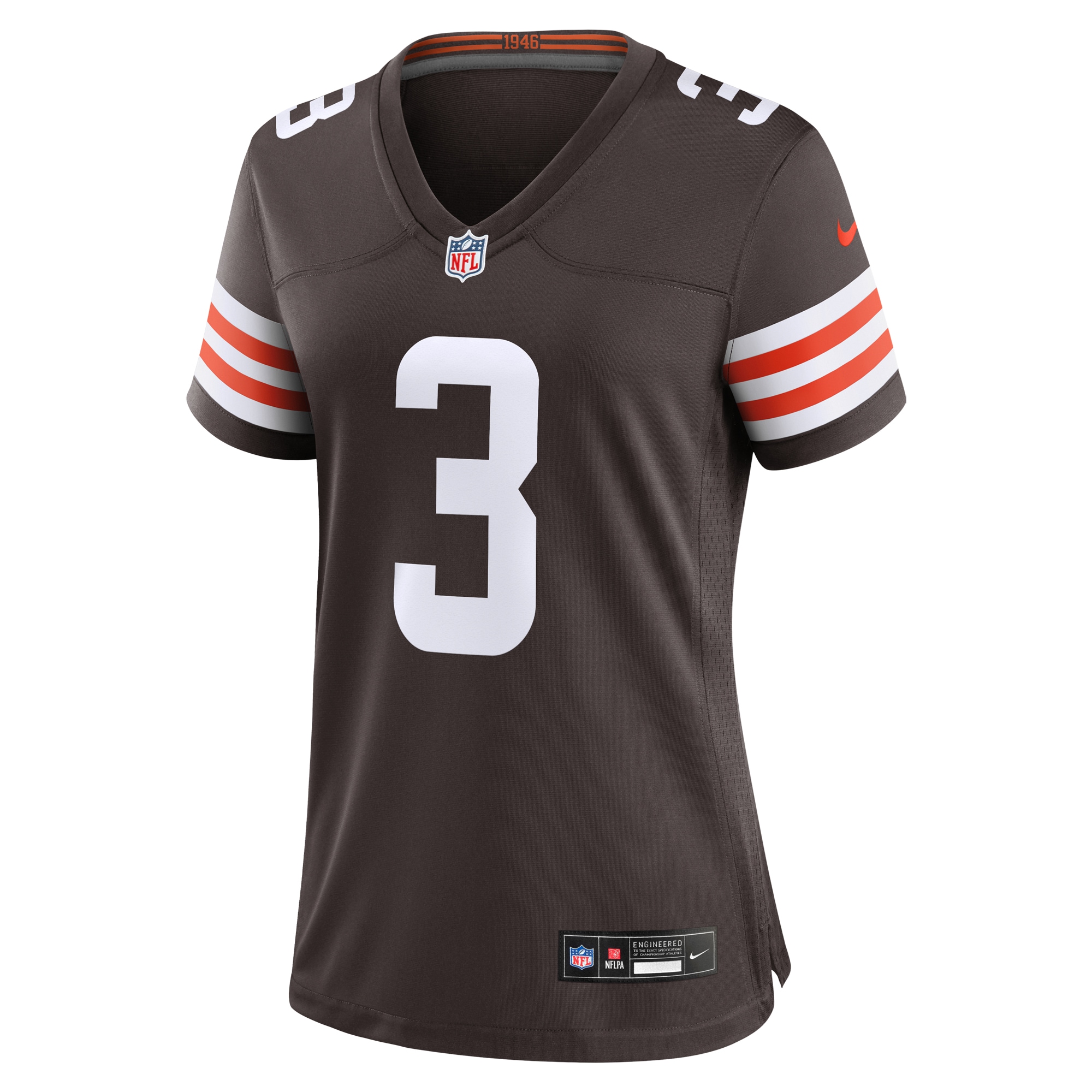 Alternative view of Jerry Jeudy Cleveland Browns Game Jersey - Women's