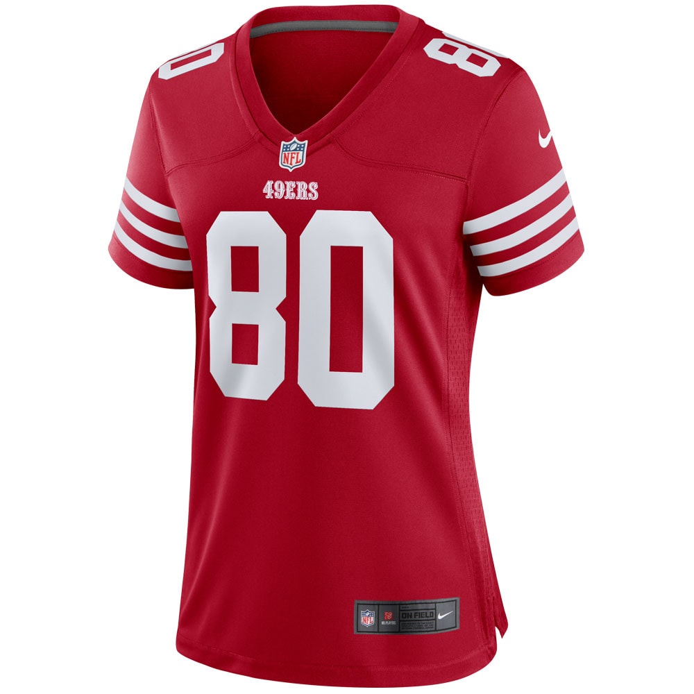 Alternative view of Jerry Rice San Francisco 49ers Retired Player Game Jersey - Women's