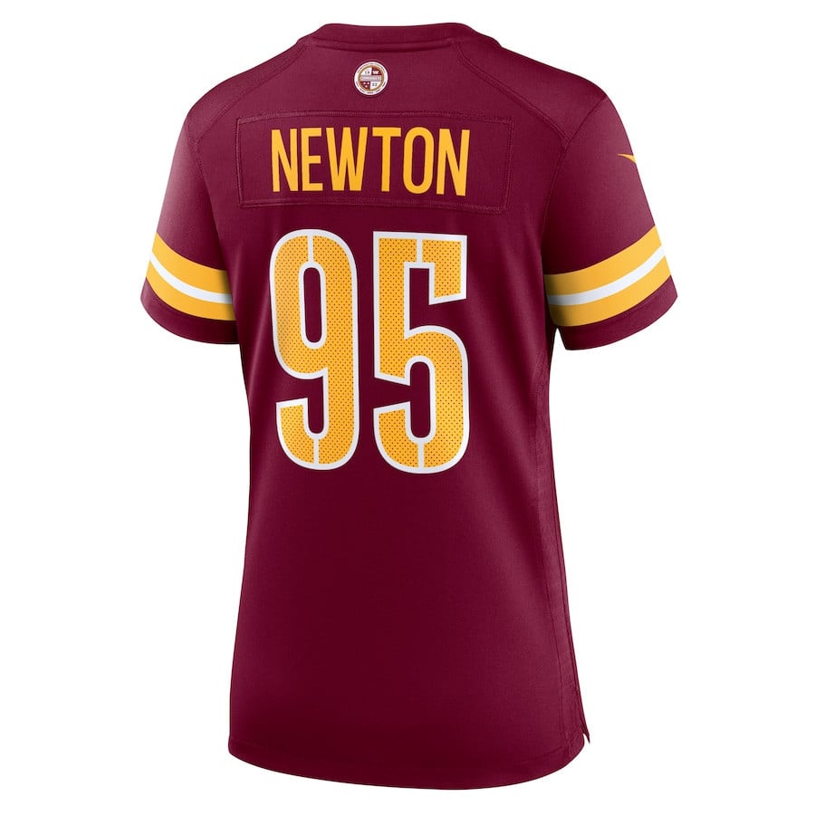 Jer'Zhan Newton #95 Washington Commanders Super Bowl LIX Game Jersey - Women's | Burgundy - Image 3