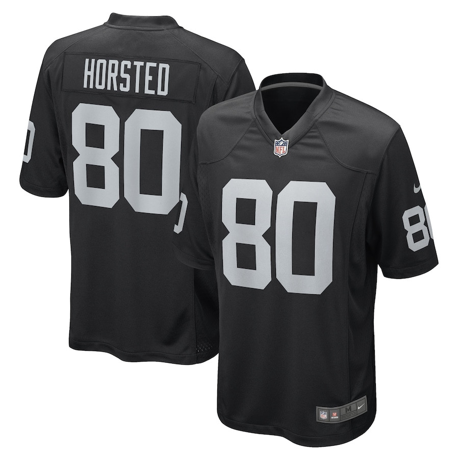 Jesper Horsted #80 Las Vegas Raiders Game Jersey - Men's | Black