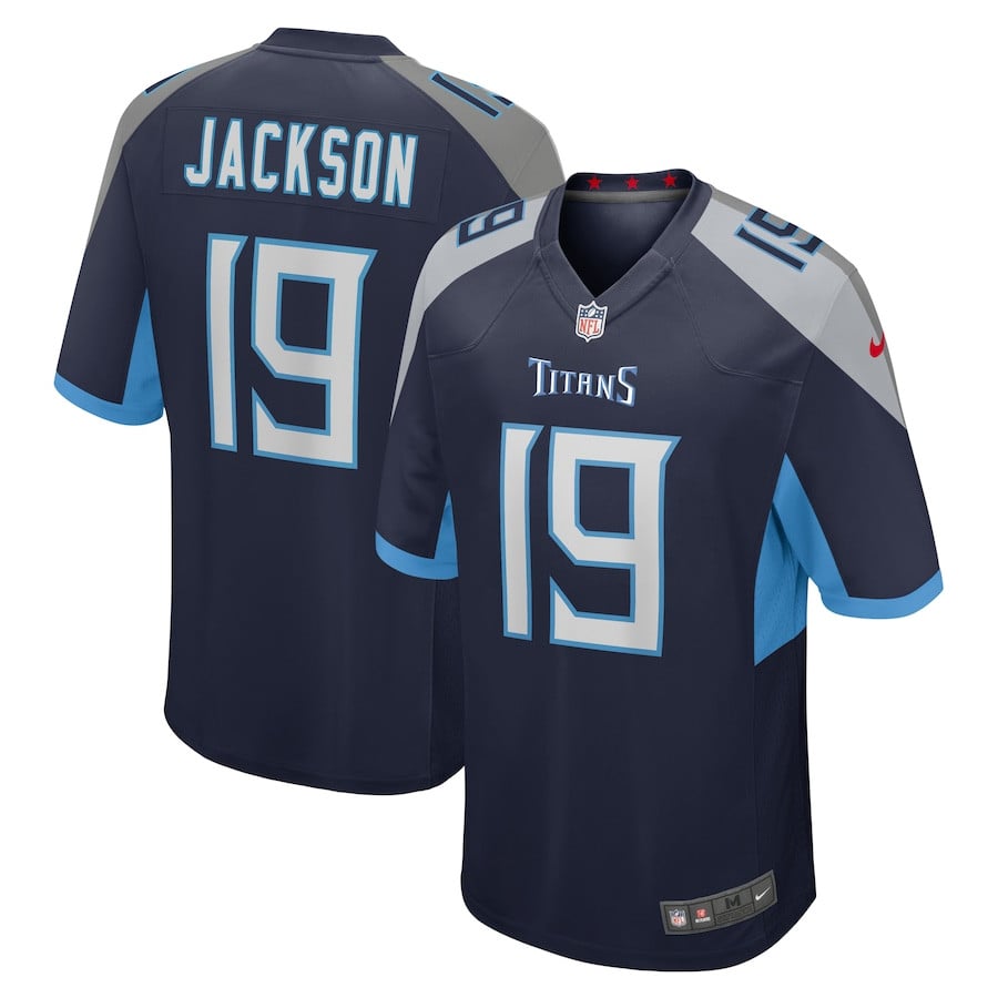 Jha'Quan Jackson #19 Tennessee Titans Game Jersey - Men's | Navy