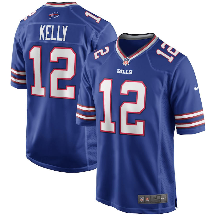 Jim Kelly #12 Buffalo Bills Game Jersey - Men's | Royal