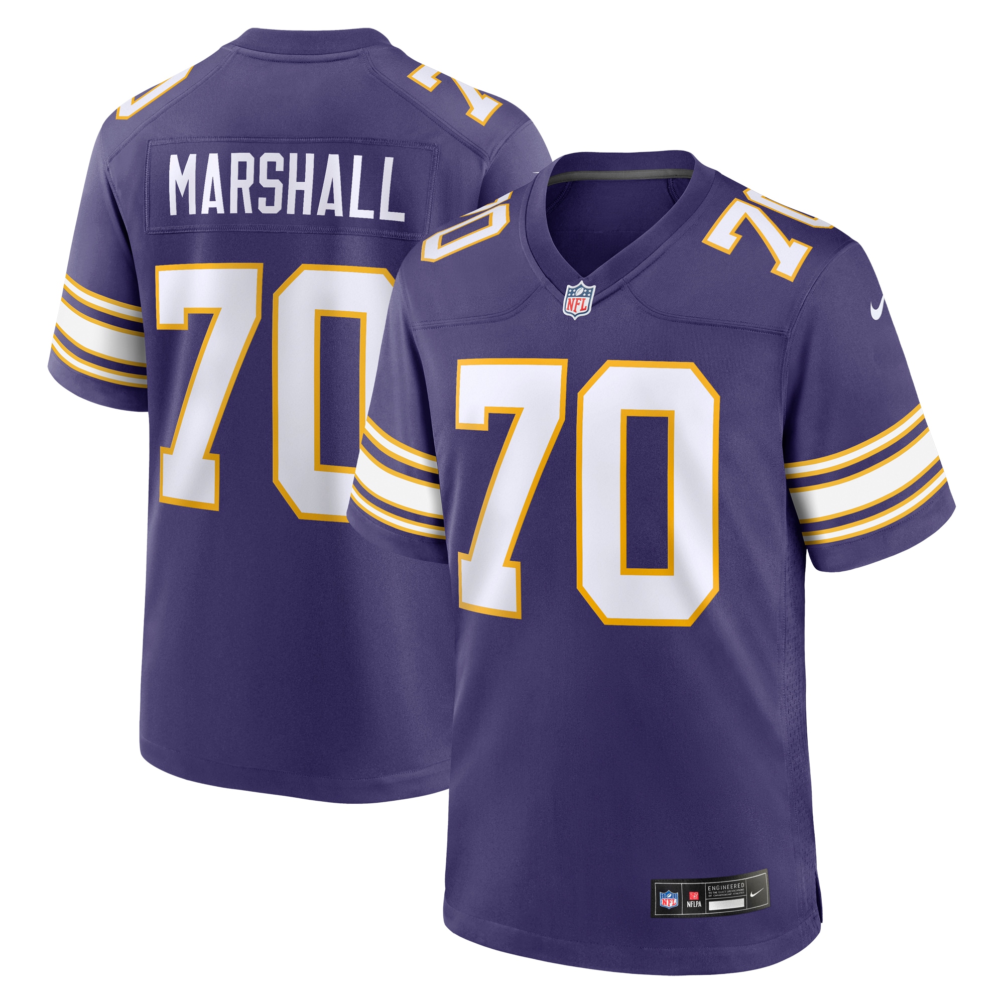 Jim Marshall Minnesota Vikings Classic Game Jersey - Men's