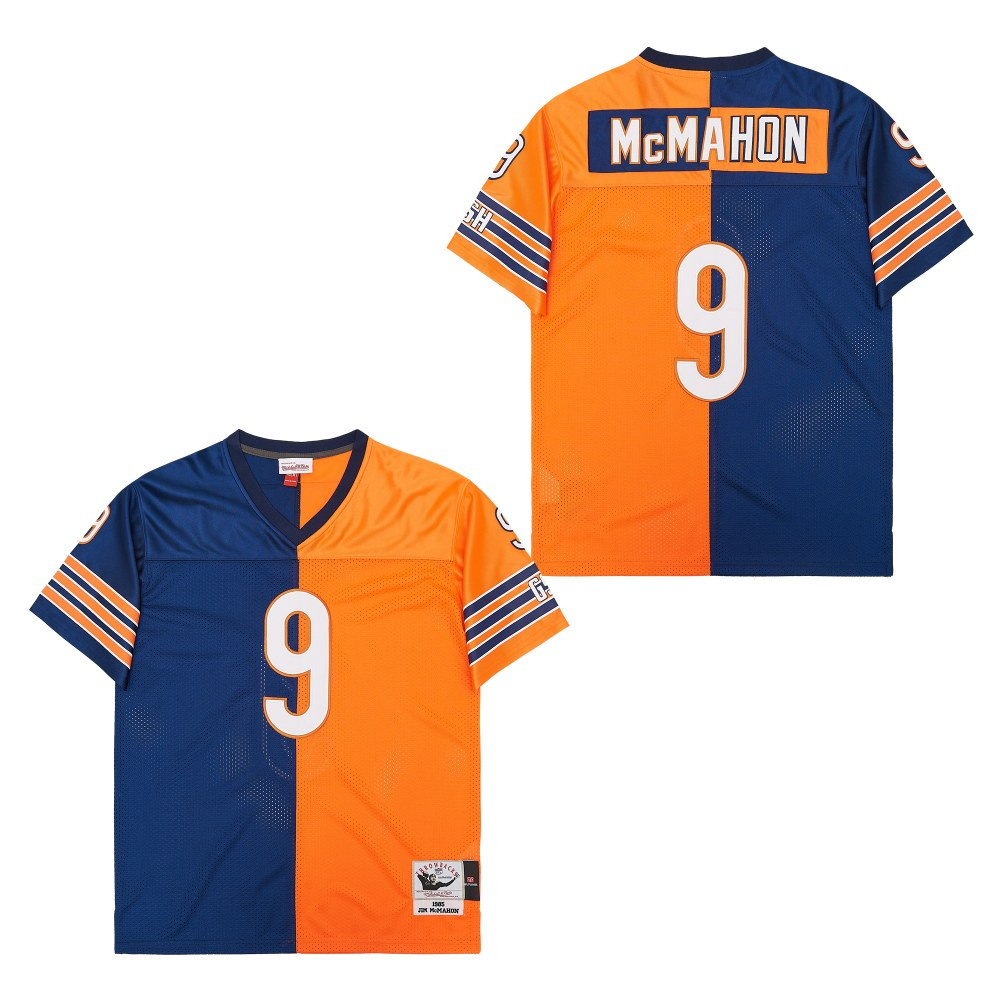 Alternative view of Jim McMahon #9 Chicago Bears Throwback Game Jersey - Men's
