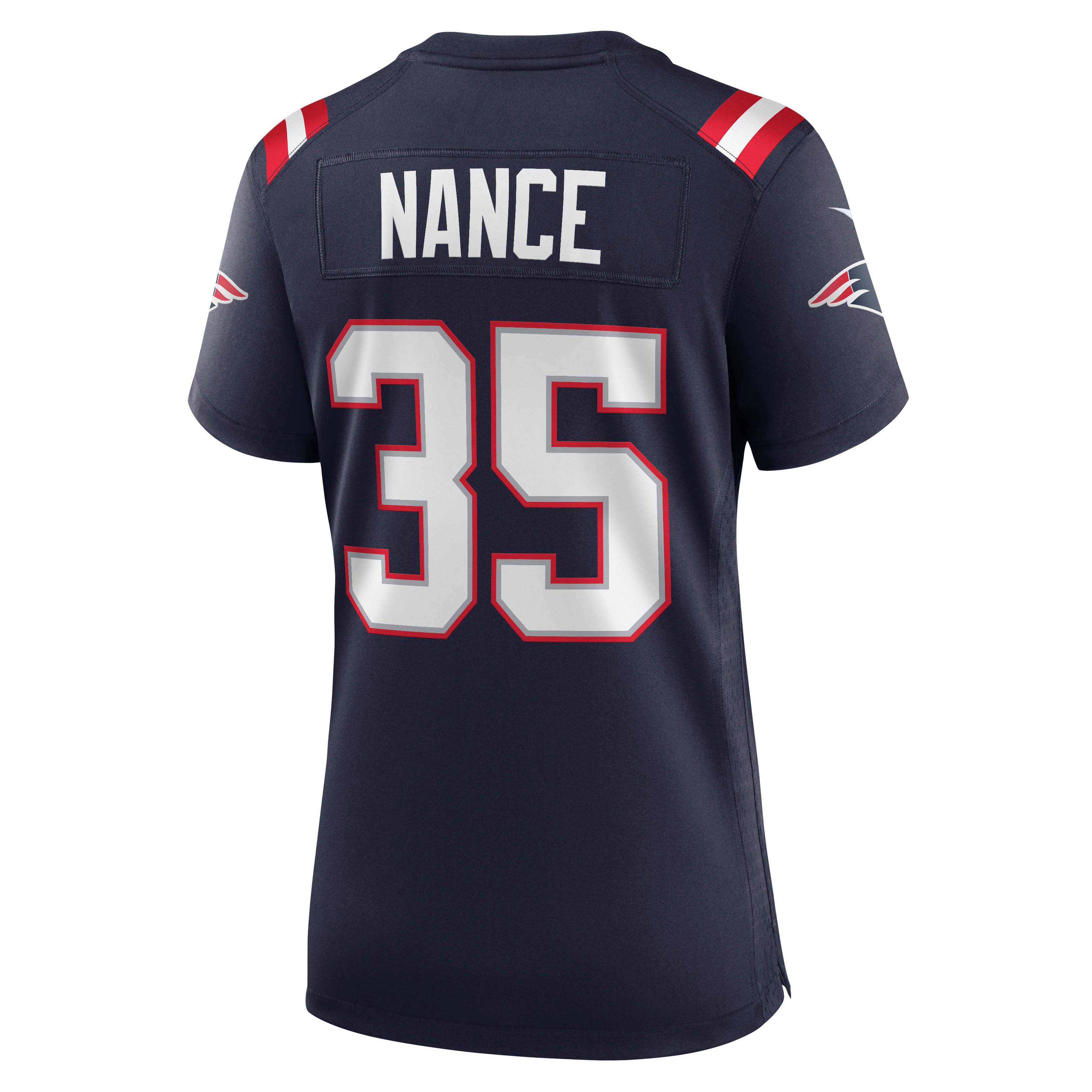 Jim Nance New England Patriots Retired Player Game Jersey - Women's - Image 3