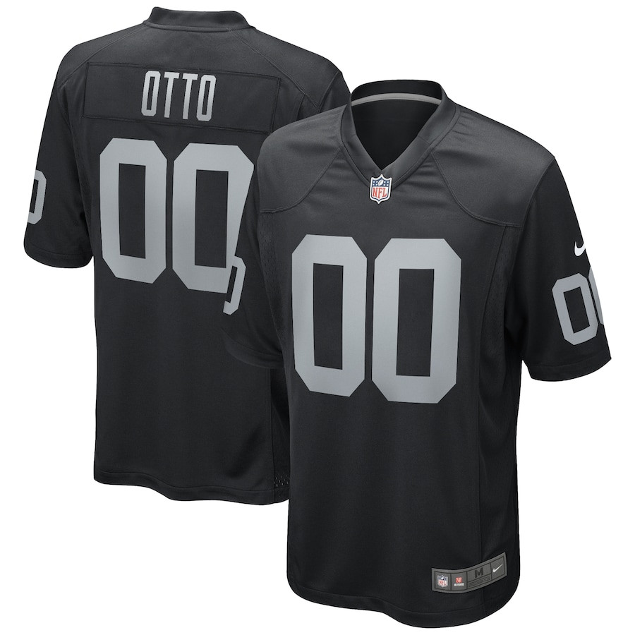Jim Otto #00 Las Vegas Raiders Retired Player Game Jersey - Men's | Black