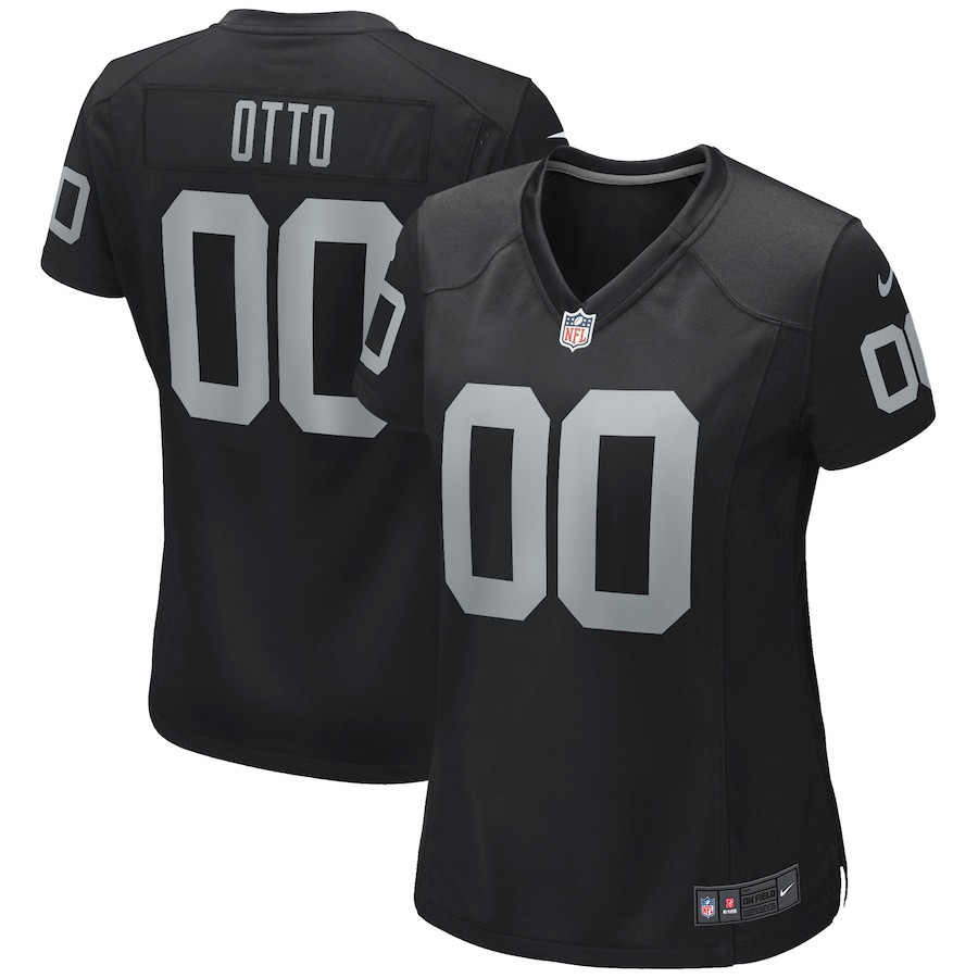Jim Otto #00 Las Vegas Raiders Retired Player Game Jersey - Women's | Black