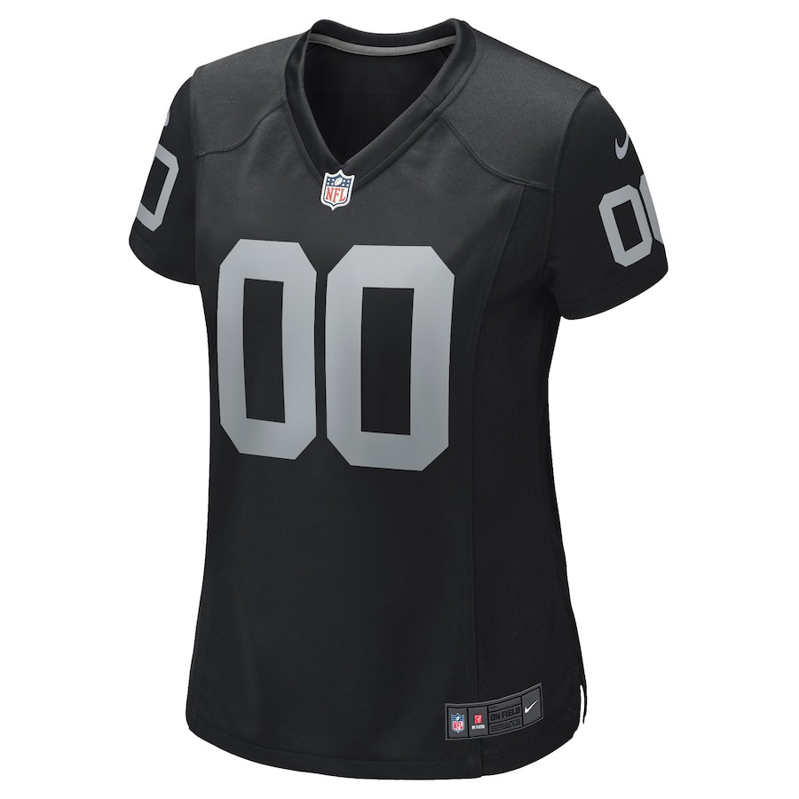 Alternative view of Jim Otto #00 Las Vegas Raiders Retired Player Game Jersey - Women's | Black