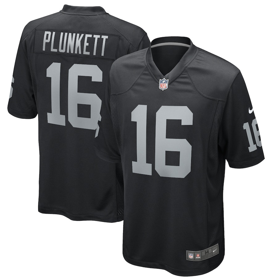 Jim Plunkett #16 Las Vegas Raiders Game Jersey - Men's | Black