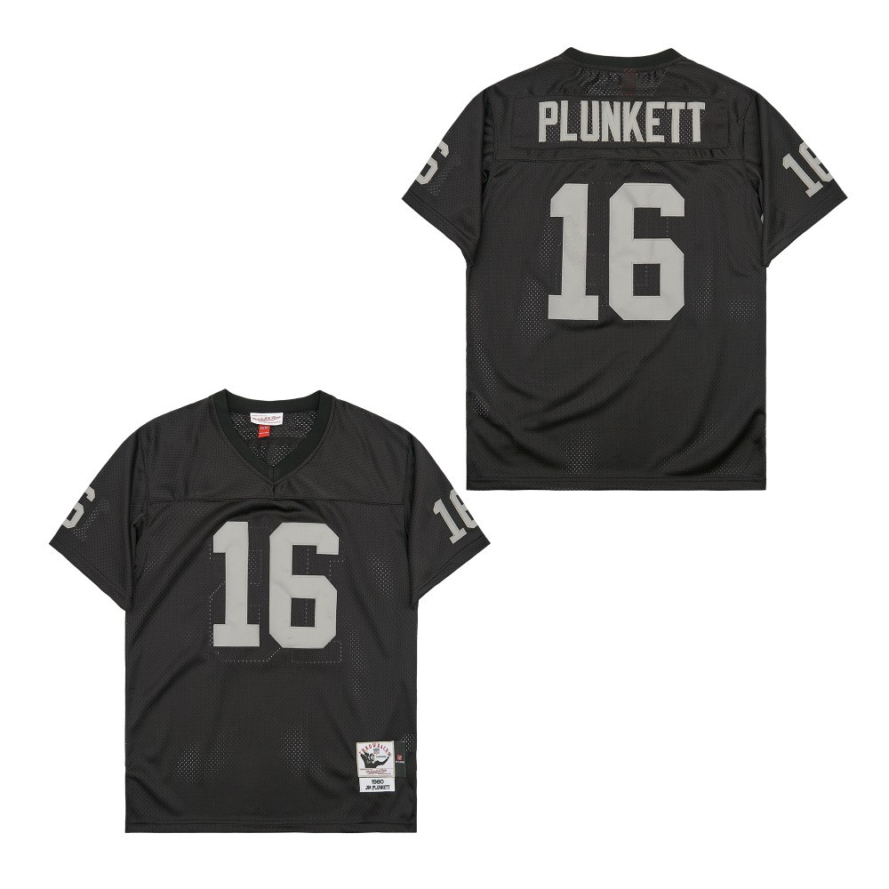 Jim Plunkett #16 Las Vegas Raiders Throwback Game Jersey - Men's | Black
