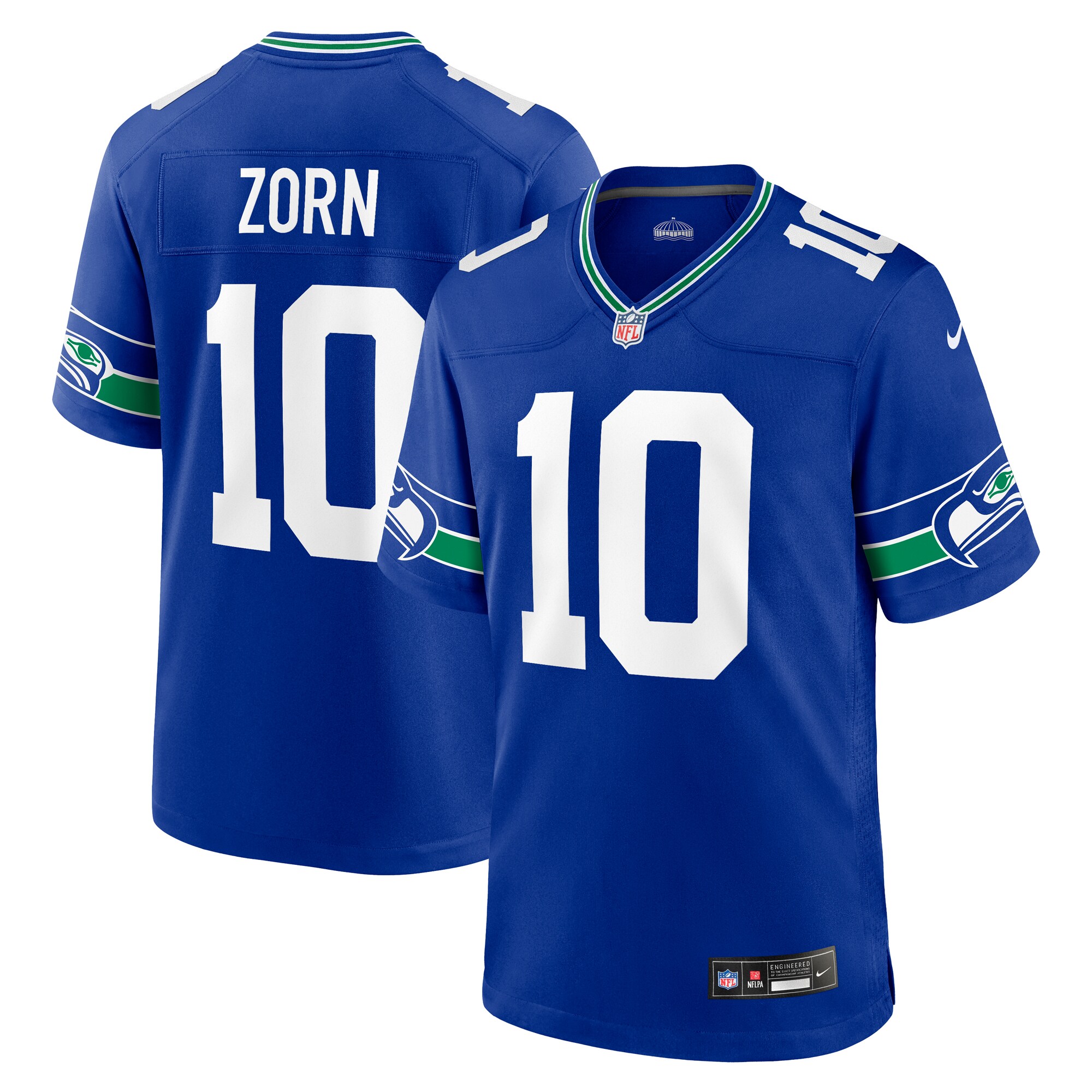 Jim Zorn Seattle Seahawks Throwback Game Jersey - Men's