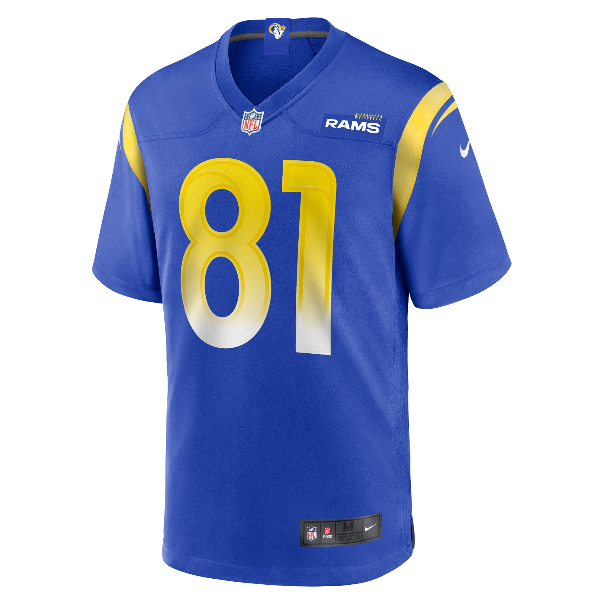 Alternative view of JJ Laap Los Angeles Rams Game Jersey - Men's
