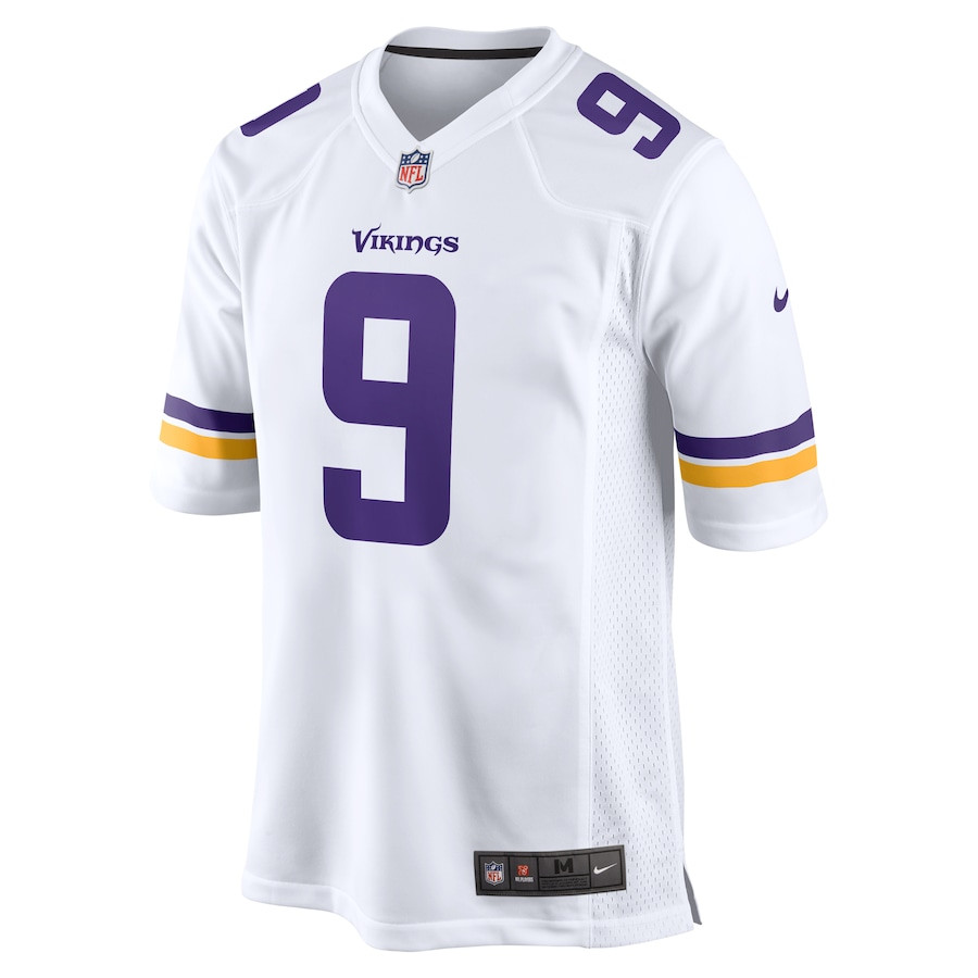 Alternative view of J.J. McCarthy #9 Minnesota Vikings Game Jersey - Men's | White