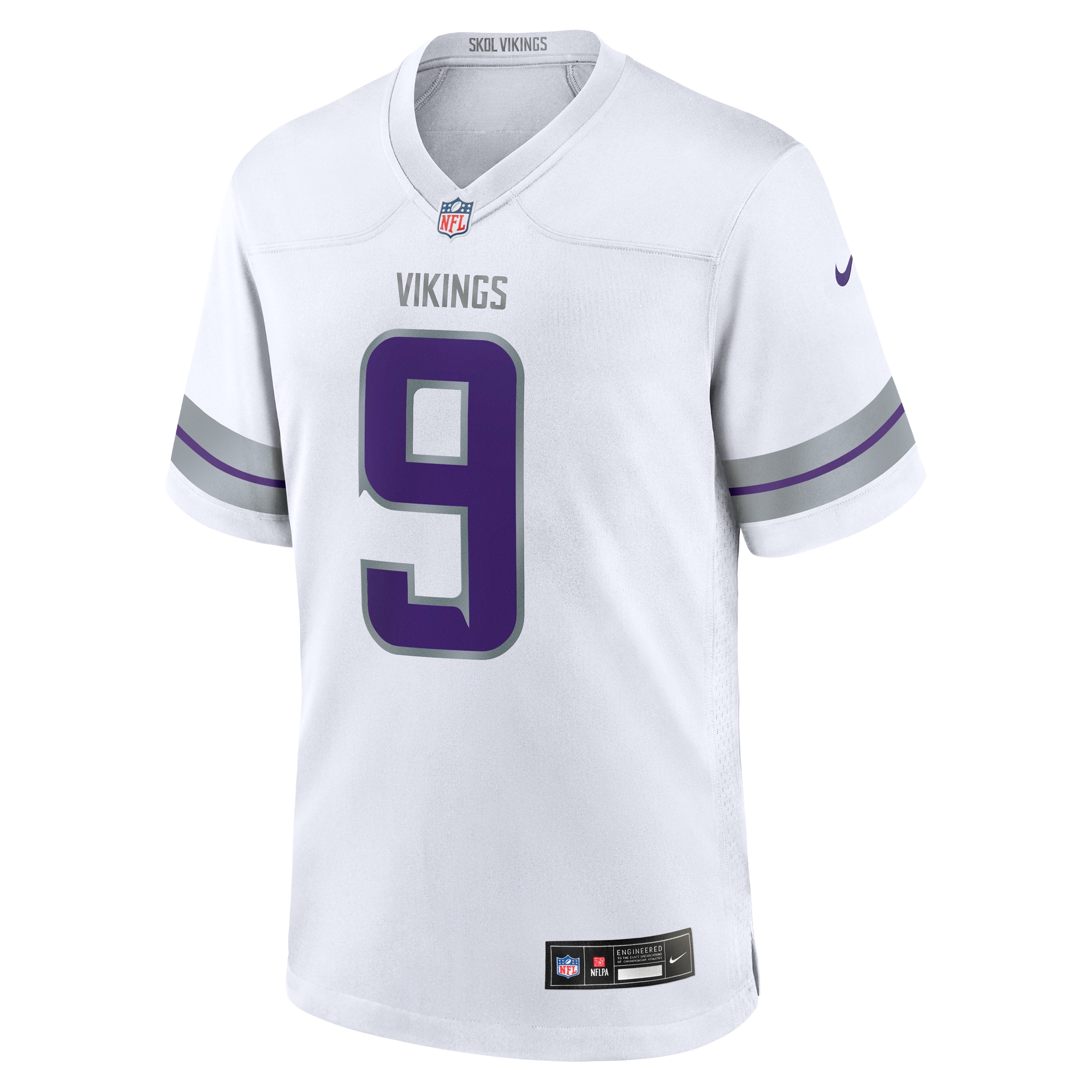 Alternative view of J.J. McCarthy Minnesota Vikings Alternate Game Jersey - Men's