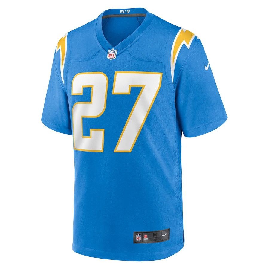 Alternative view of J.K. Dobbins #27 Los Angeles Chargers Game Jersey - Men's | Powder Blue