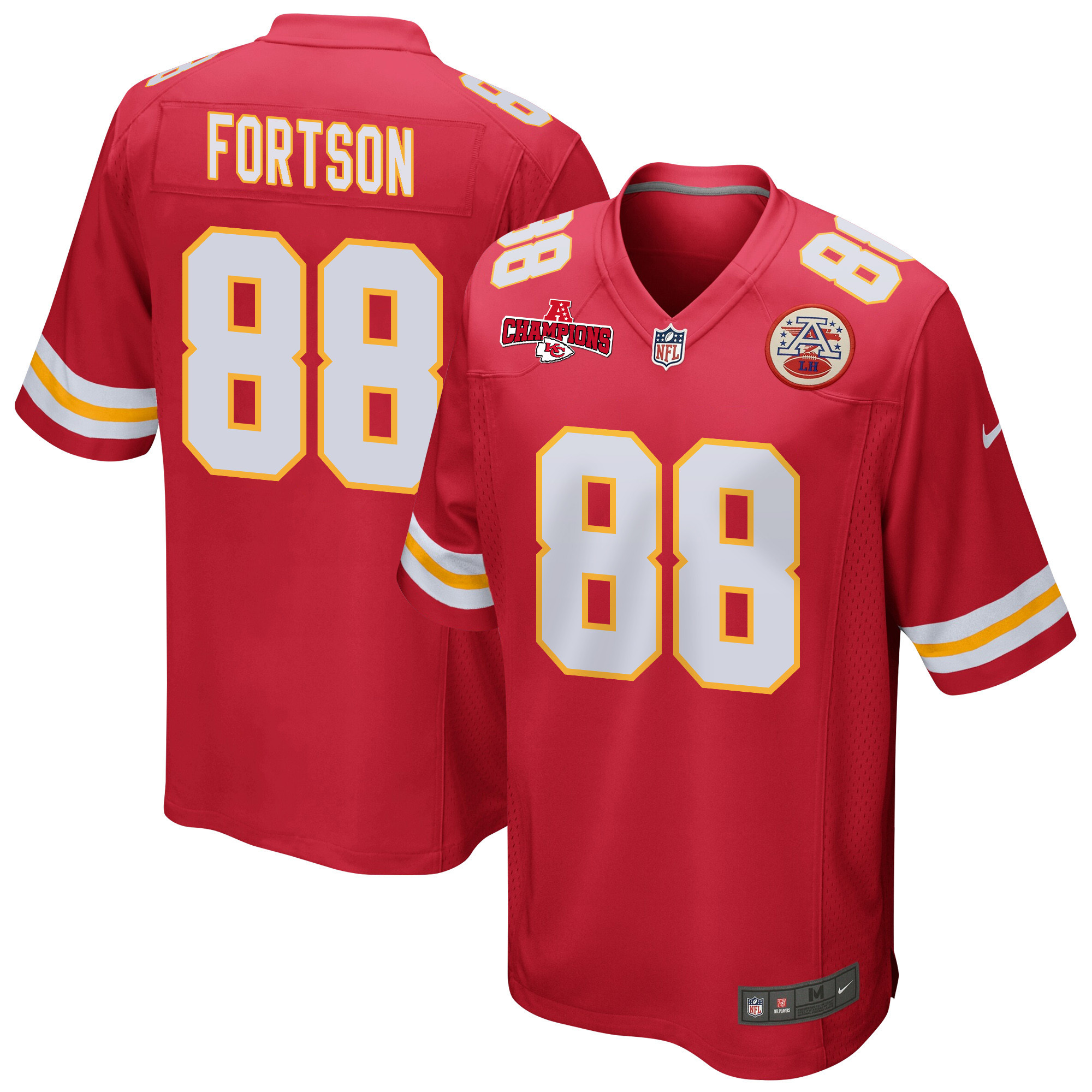 Jody Fortson #88 Kansas City Chiefs Game Jersey - Men's | Red