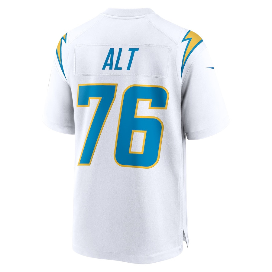 Joe Alt #76 Los Angeles Chargers Game Jersey - Men's | White - Image 3