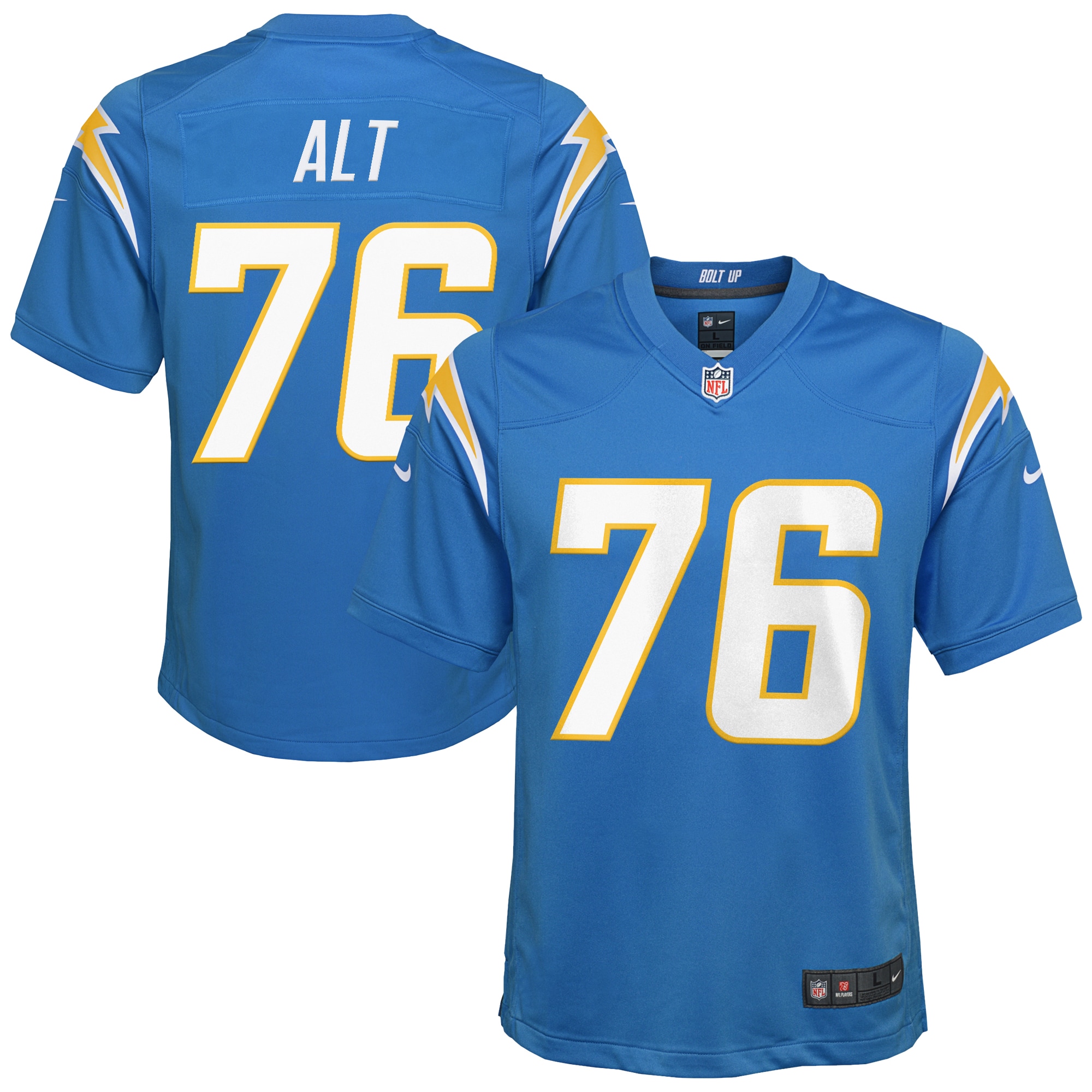 Joe Alt Los Angeles Chargers Game Jersey - Youth