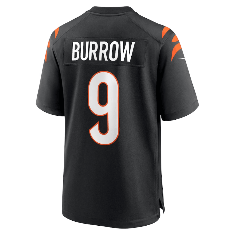 Joe Burrow #9 Cincinnati Bengals Game Jersey - Men's | Black - Image 3