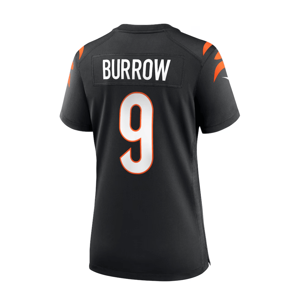 Alternative view of Joe Burrow #9 Cincinnati Bengals Game Jersey - Women's | Black