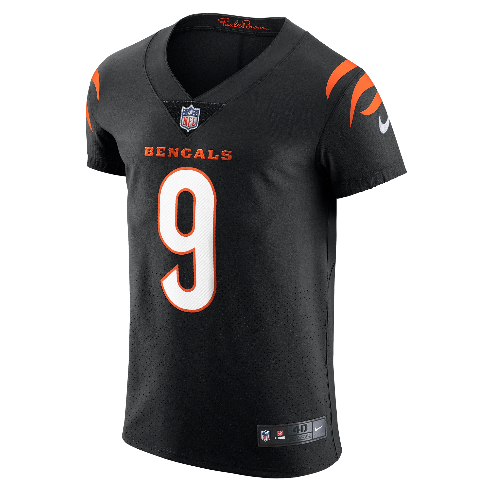 Alternative view of Joe Burrow Cincinnati Bengals Elite Jersey - Men's